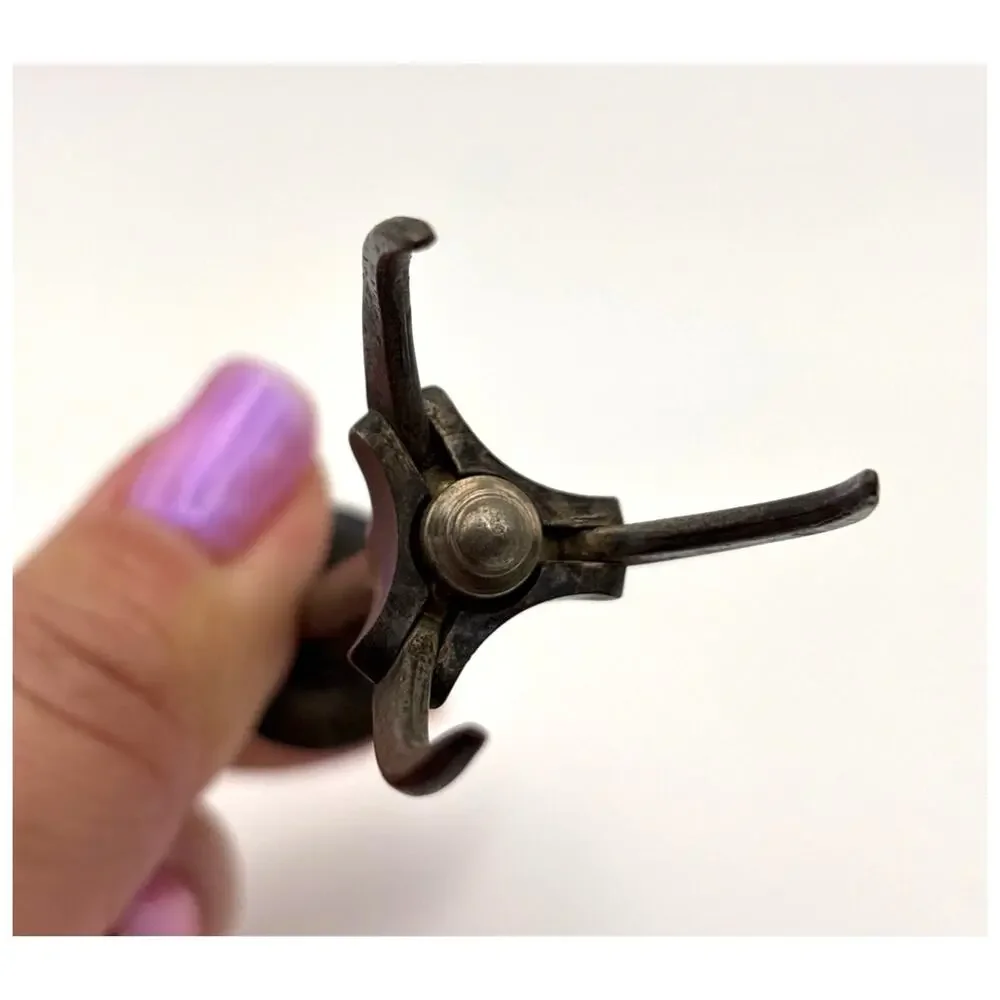 Antique Swedish Mechanical Tongs Sugar Cube Olive Pickle Grabber Made in Sweden